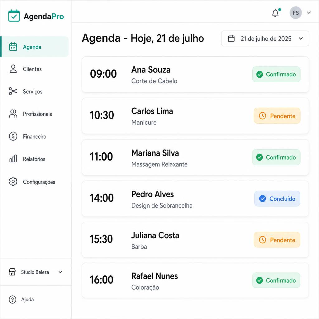 Agenda e organização de reparos em assistência técnica de celulares